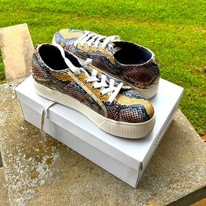 Multi-Color Snake Steven Madden Tennis Shoes